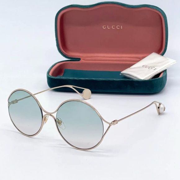 Sale! New Gucci Unisex 58mm Gold Multicolor Sunglasses!